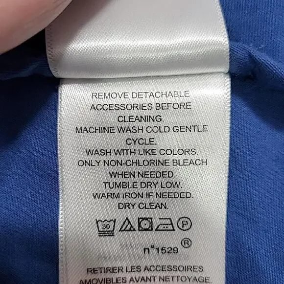 LAUREN RALPH LAUREN Women Trench Coat 18 Blue Cotton Belted Double Breasted - Picture 11 of 11